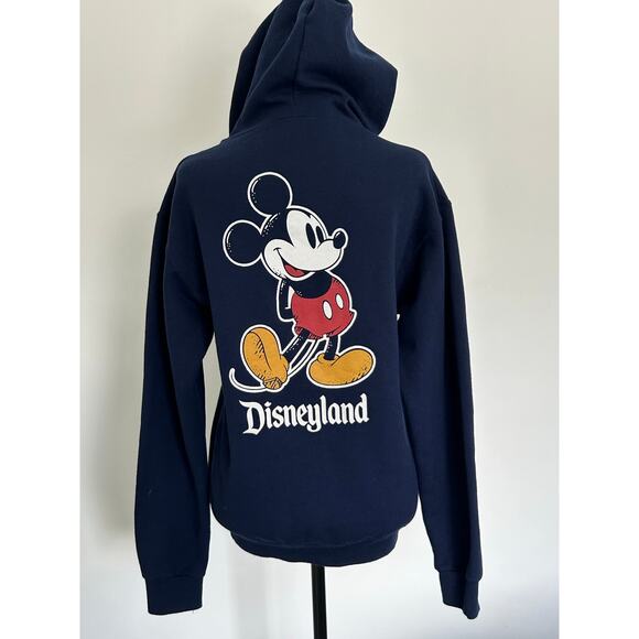 Disney Mickey Mouse Disneyland Full Zip Jacket, Size S, Navy Blue - Picture 1 of 9